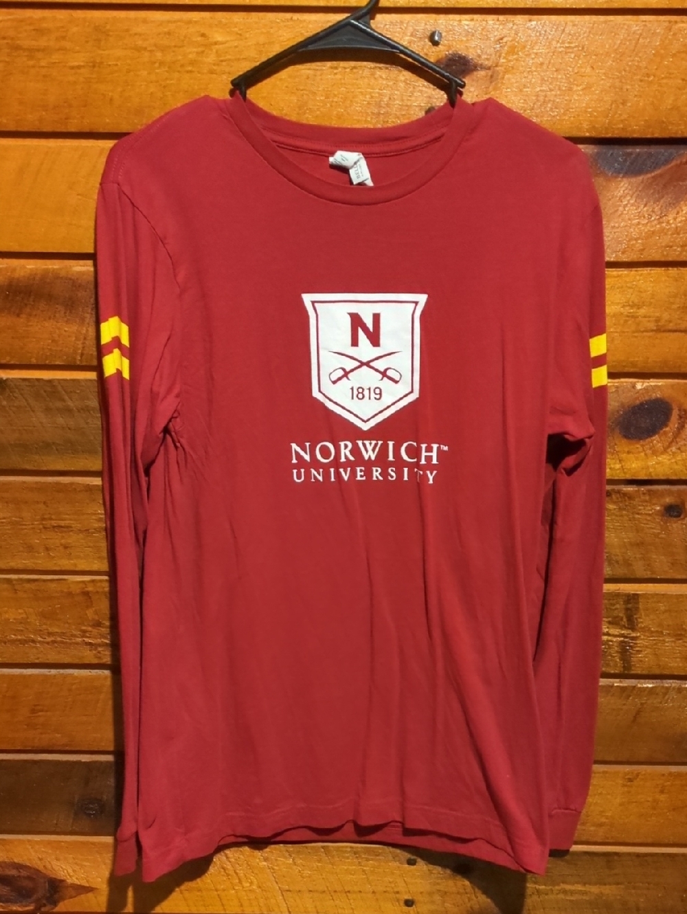 Men's Long-Sleeve Red Logo Shirt